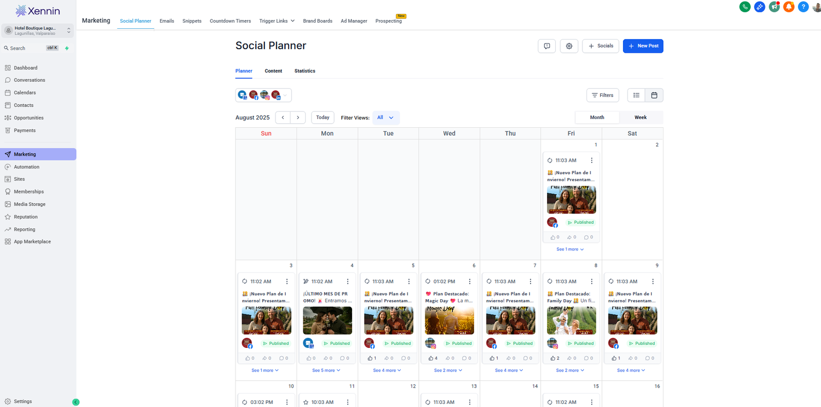 Planificador de Contenido Social